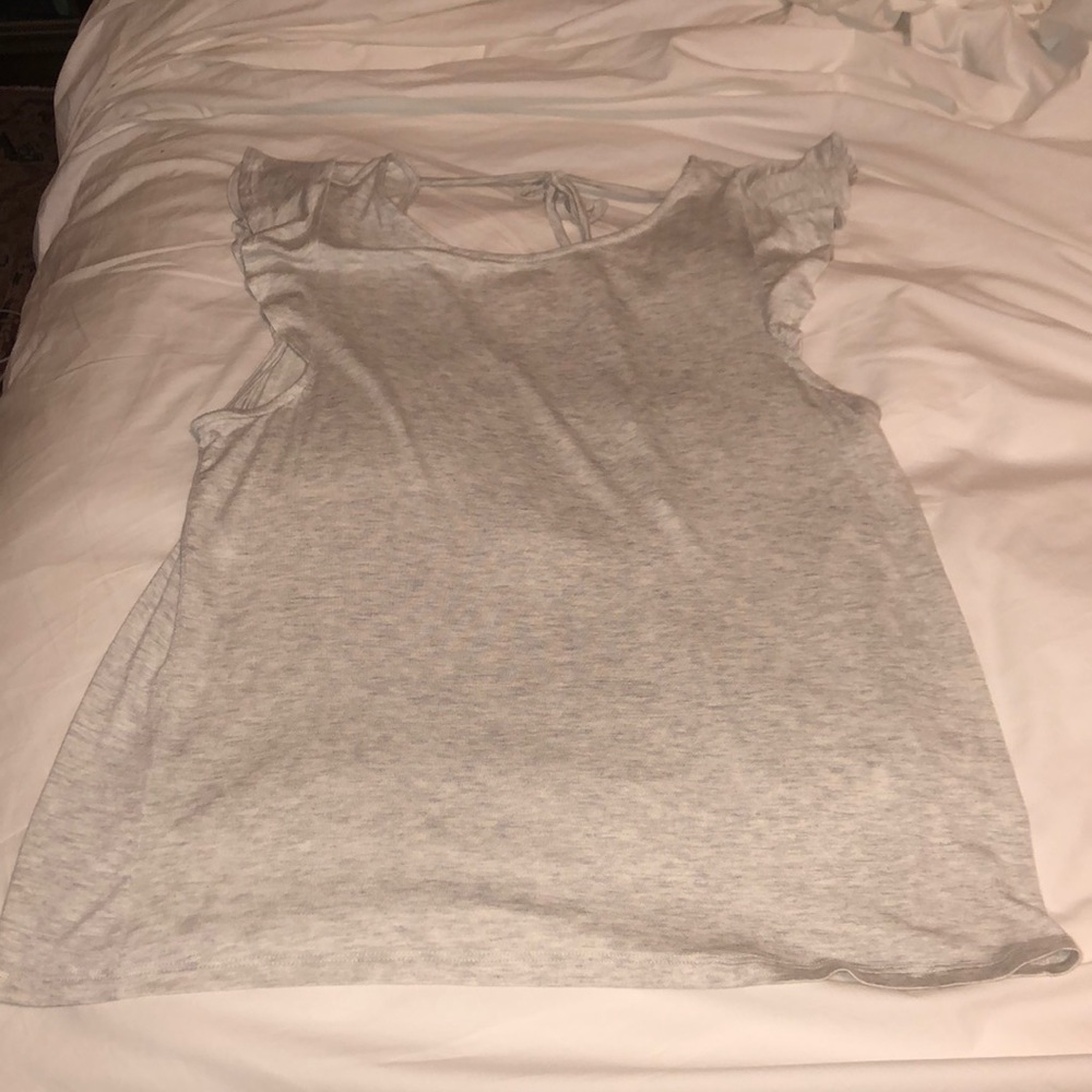 gray blouse